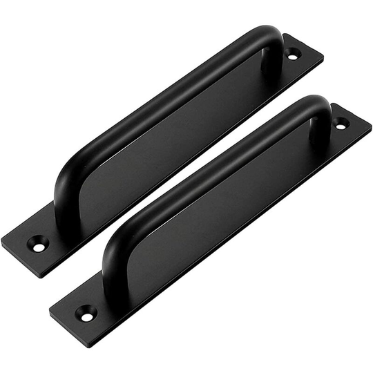 Groofoo - 2 Pieces Aluminum Alloy Bar Pulls Sliding Barn Door Cabinet Handle Hardware Bathrooms Shower Decorative Pull Handle with Heavy Duty Back