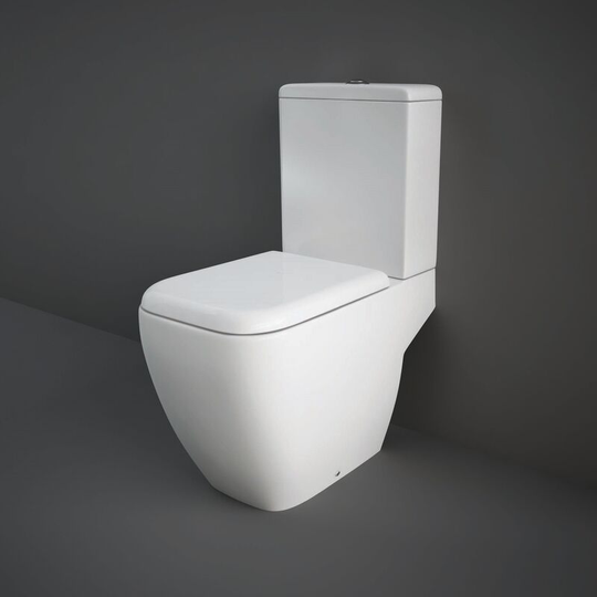 Rak Ceramics - rak Metropolitan Full Access Close Coupled Toilet with Push Button Cistern - Soft Close Seat