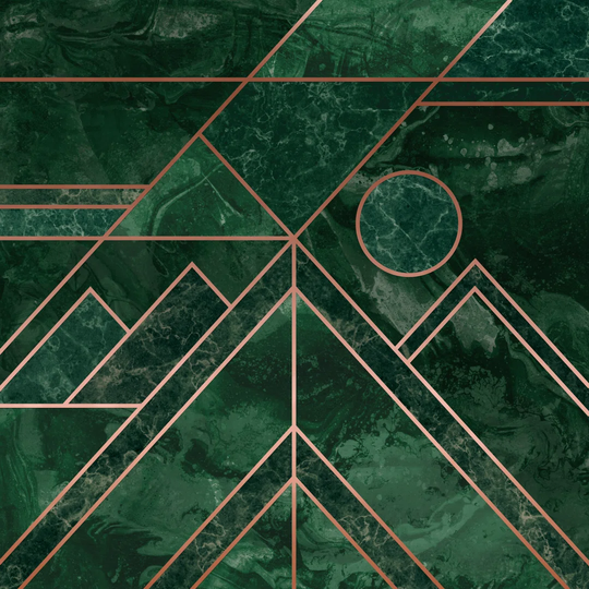 Marble Geo Mountain - Wrapped Canvas Graphic Art