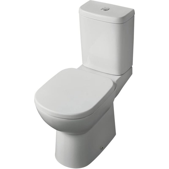 Tempo Close Coupled Toilet with 6/4 Litre Push Button Cistern - Standard Seat - Ideal Standard
