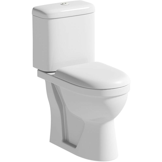 Curve comfort height cc toilet with soft close seat - Kirke