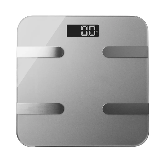 Symple Stuff 9 In 1 Digital Bathroom Weighing Scales, Silver