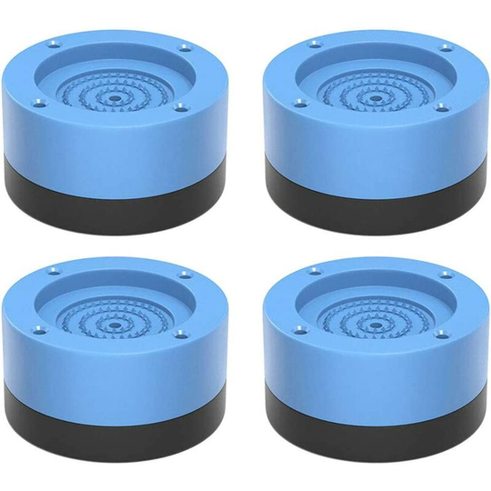 Pack of 4 Anti-Vibration Anti-slip Pads for Washing Machine, Tumble Dryer (Blue)