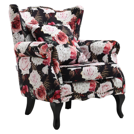 Boyds 88cm Wide Velvet Armchair