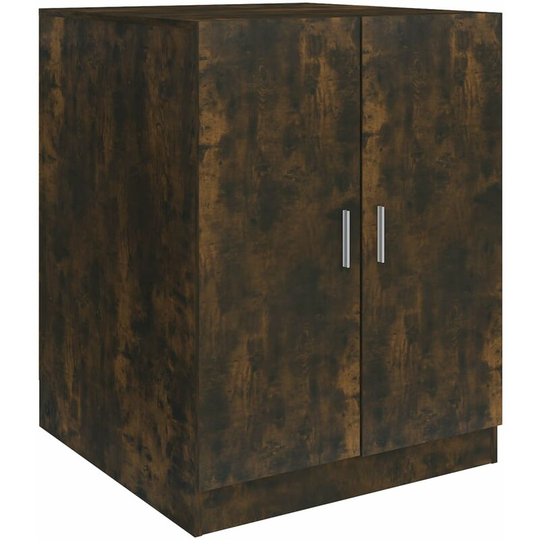Washing Machine Cabinet Smoked Oak 71x71.5x91.5 cm vidaXL - smoked oak