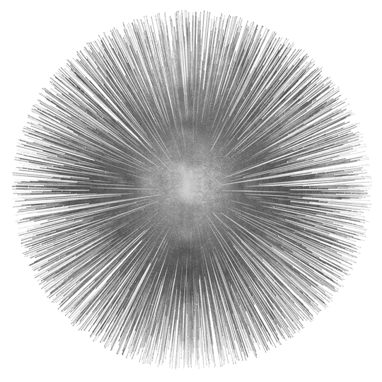 Silver Sunburst I by Abby Young - Wrapped Canvas Art Prints