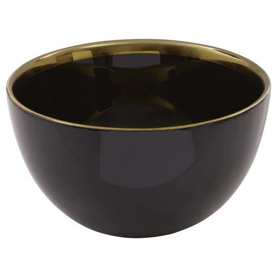 Berning 15Cm Black Glass Bowl