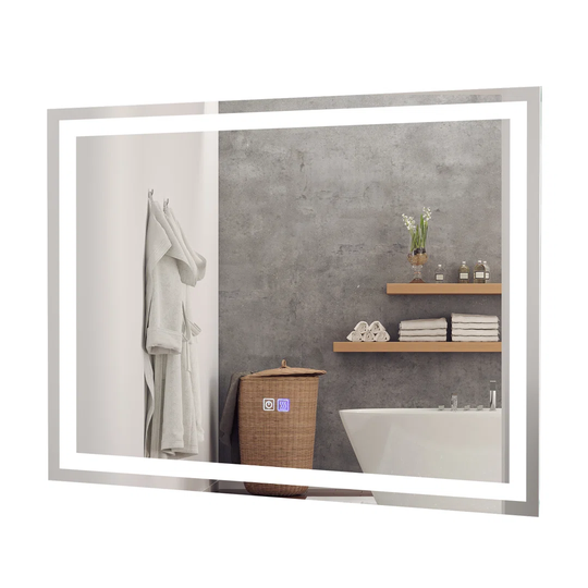 Chantille 80 X 60 Cm Led Lighted Mirror Wall Mounted Bathroom Mirror