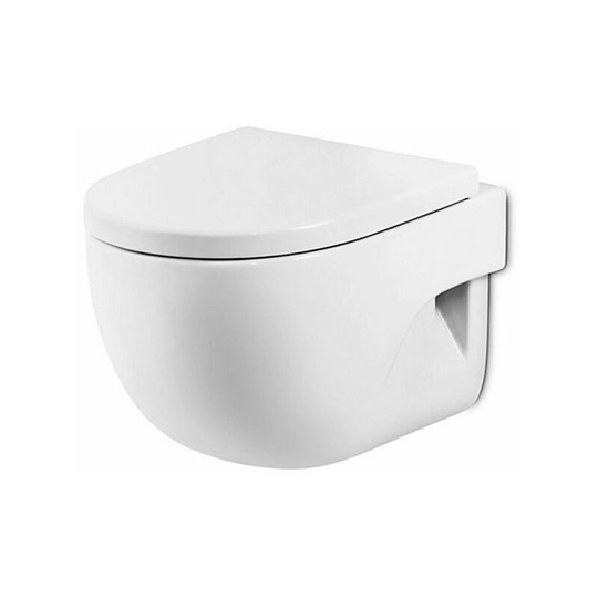 Roca Meridian-N Wall Hung Toilet 560mm Projection Soft Close Seat