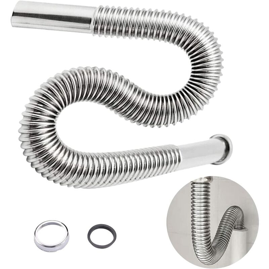 Bette sink siphon , Waste water hose for sink drain pipe , Siphon bathroom sink , U-shaped chrome siphon , Bathroom accessories for sinks and