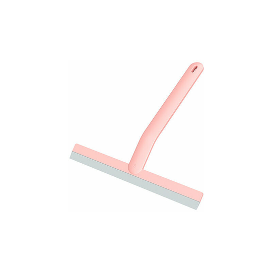 Silicone Shower Squeegee -BR-Vie Bathroom Window Shower Squeegee - Suitable for Shower, Bathroom, Mirror, Cleaning Glass, Tile (Pink)