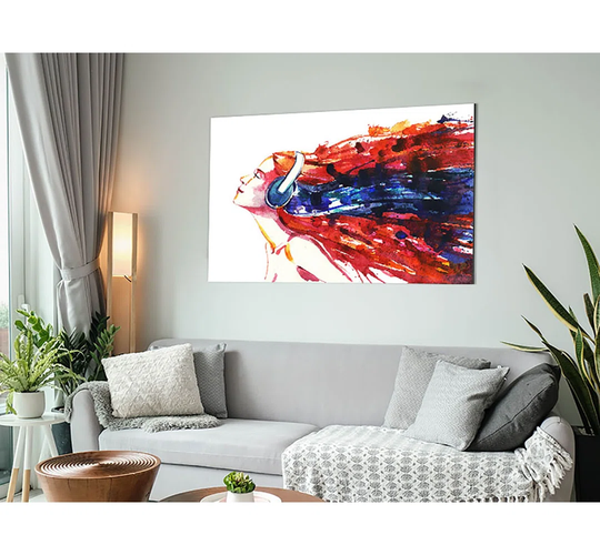 Music Moves Me - Unframed Graphic Art on Metal