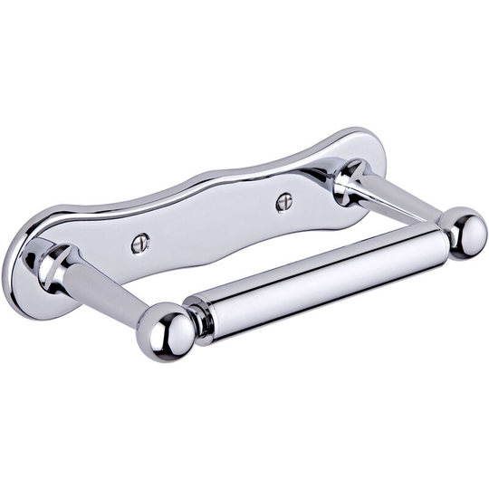 Milano Elizabeth - Traditional Wall Mounted Bathroom Toilet Roll Paper Holder - Chrome