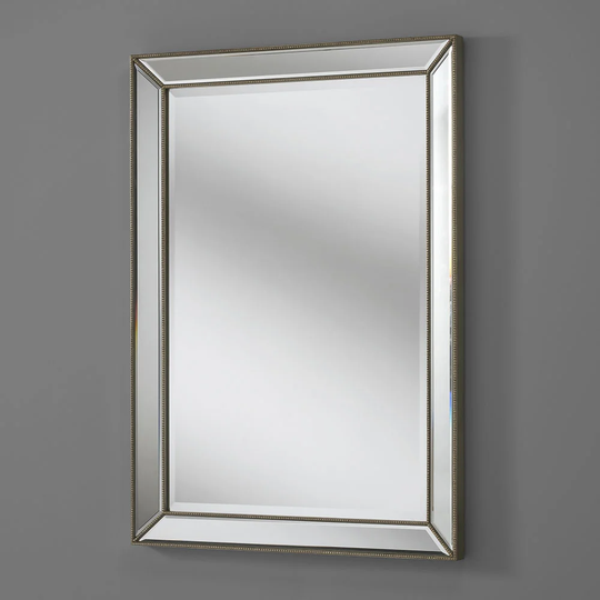 Sheringham Framed Wall Mounted Accent Mirror in Champagne