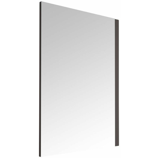 Oxley - Modern 700mm x 500mm Wall Hung Bathroom Mirror with Grey Frame - Milano