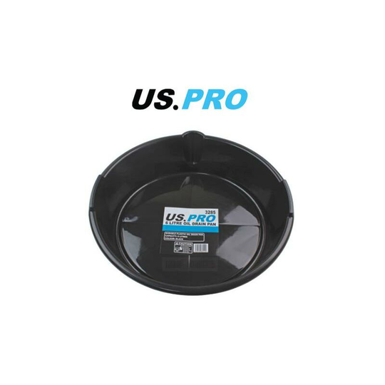 Us pro Tools Oil Pan Fluid Chemical Antifreeze Drain Tray Bowl 6 Liters 3285