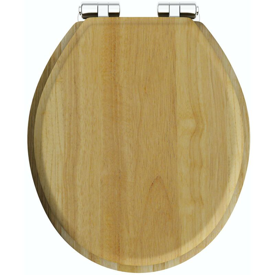 The Bath Co. traditional solid wood bottom fixing toilet seat - Wood