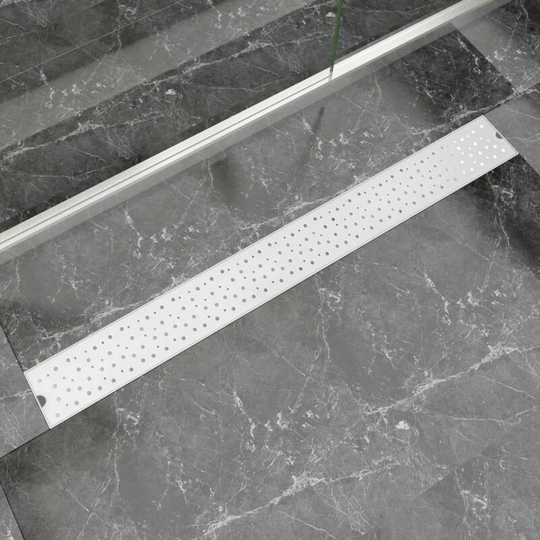 Linear Shower Drain Bubble 1030x140 mm Stainless Steel VDTD04373 - Topdeal