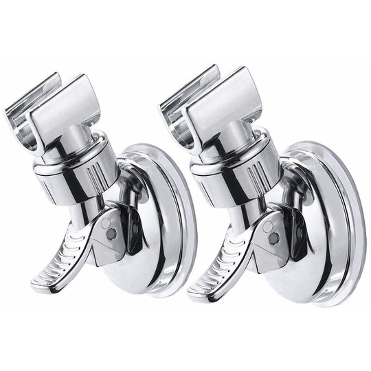 Adjustable Shower Head holder, Bathroom Suction Cup Handheld Shower head Bracket, Removable Handheld Showerhead & Wall Mounted Suction Bracket
