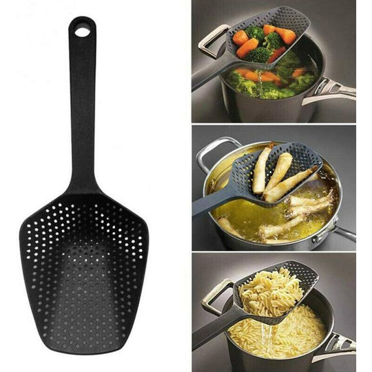Food Sieve Scoop Scoop Home Kitchen Strainer Scoop Drain Gadgets - Litzee