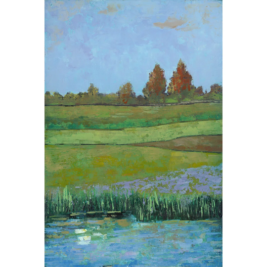 Impressionist Meadow II by Mehmet Altug - Wrapped Canvas Painting