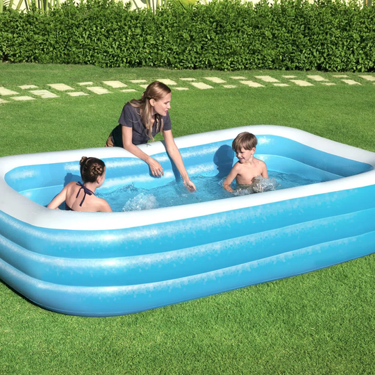 Bestway Blue Rectangular Inflatable Family Pool 3.05 m