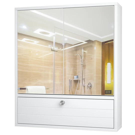 Brylie 54cm x 64cm Surface Mount Mirror Cabinet