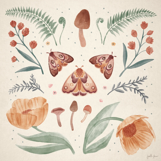 Cottage Botanical V by Janelle Penner - Wrapped Canvas Painting