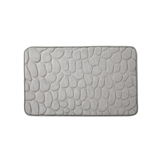 Betterlifegb - bette Non-Slip Memory Foam Bath Mat, Absorbent Machine Washable Bathroom Mat, Bathroom Shower Mat, 40 x 60cm, Gray