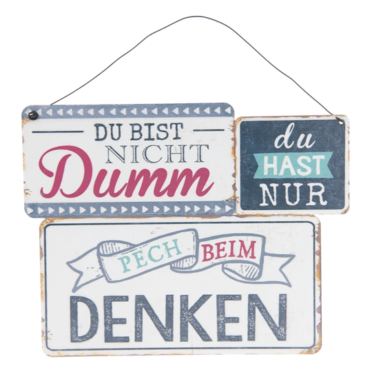 Newburyport Du Bist Nicht Dumm, Du Hast Nur Pech Beim Denken Sign