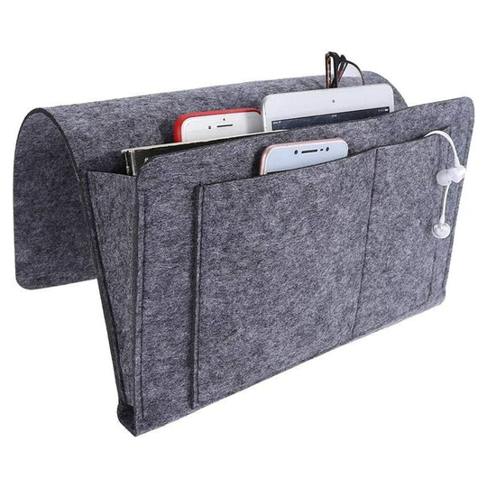 Sofa Chair Organizer, Armchair/Sofa Armrest Storage Bag with 4 Pockets Sofa Storage Pouch for Phone, Book, Magazines, Remote Control, etc.