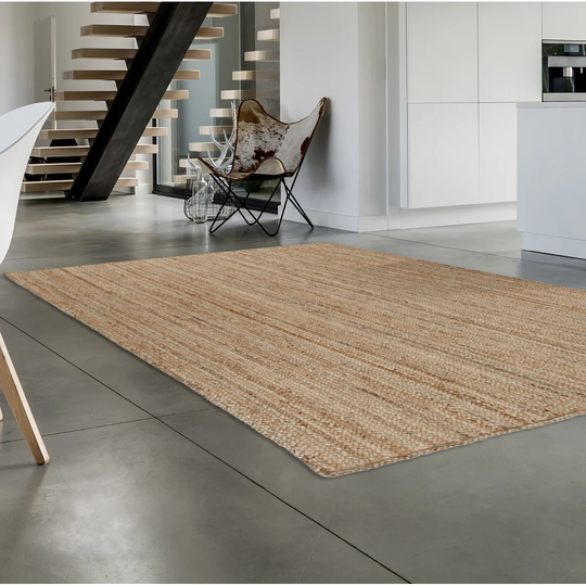 Cedartown Braided Looped Beige Rug