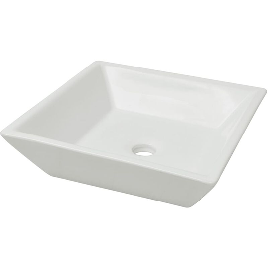 Vidaxl - Basin Square Ceramic White 41.5x41.5x12 cm White