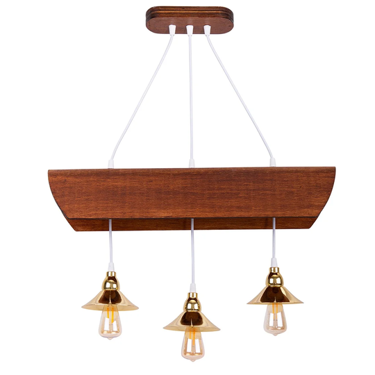 Bissett 3 - Light Kitchen Island Cone Pendant