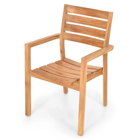 Jacey Teak Patio Dining Armchair
