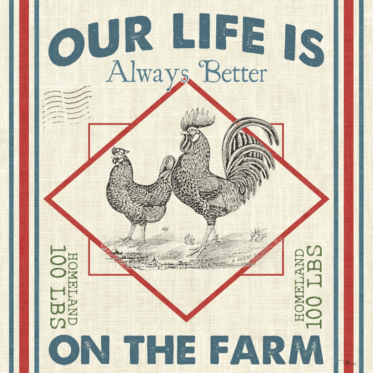 Sweet Farmhouse III by Pela Studio - Wrapped Canvas Typography
