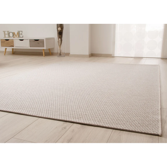Elaina Flatweave Wool Beige Rug
