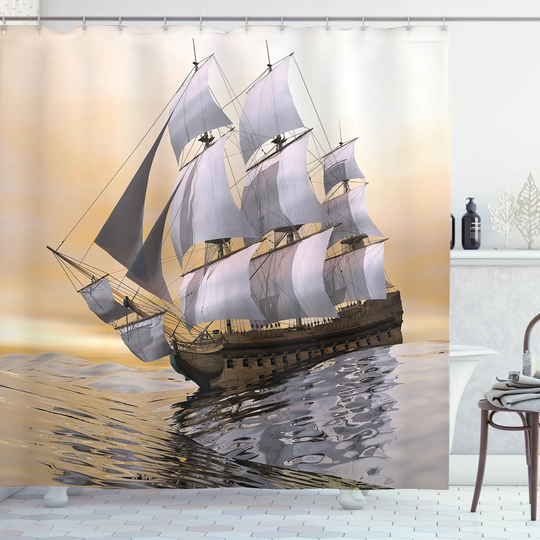 Bernerd Polyester Shower Curtain Set