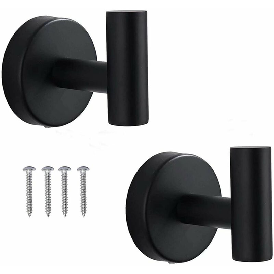 Denuotop - Crochets pour serviettes Towel Holder Wall Mounted Bathroom Towel Robe Hook, Shower Kitchen Wall Hanging Hooks Wall Mount sus 304