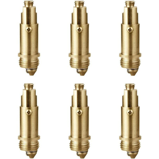 6pcs Basin Snap Bolts - Bouncing Core - Copper Drain Bouncy Core - Fits most bathtub sink drain plugs