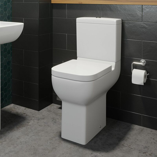Amelie Comfort Height Toilet & Soft Close Seat - White
