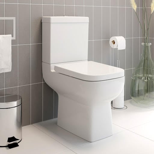 Affine Amelie Close Coupled Rimless Toilet & Soft Close Seat