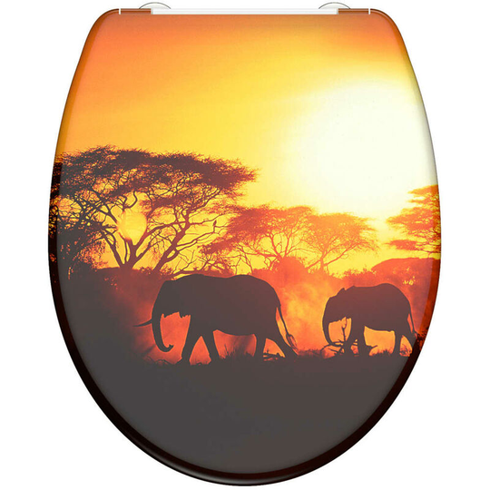 Toilet Seat with Soft-Close Quick Release africa schütte - Multicolour