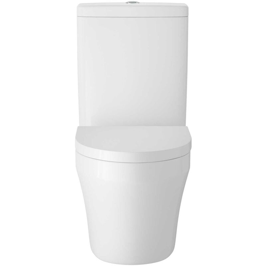 Luna Flush-to-Wall Toilet with Cistern - Soft Close Seat - Hudson Reed