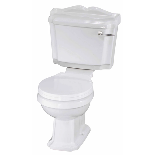 Emerick Close Coupled Toilet with Lever Flush