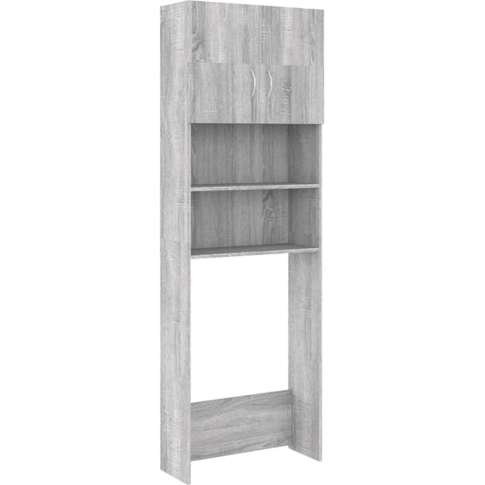 Washing Machine Cabinet Grey Sonoma 64x25.5x190 cm Vidaxl grey sonoma