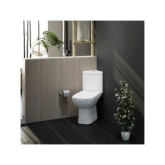 Rak Ceramics - rak Origin 62 Corner Full Access Close Coupled Toilet - Urea Soft Close Seat