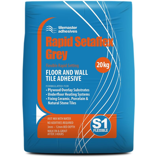Tilemaster - Setaflex Grey 20kg Rapid Set Tile Adhesive