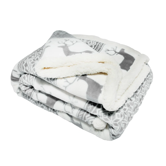 Houser Nordic Ice Sherpa Throw