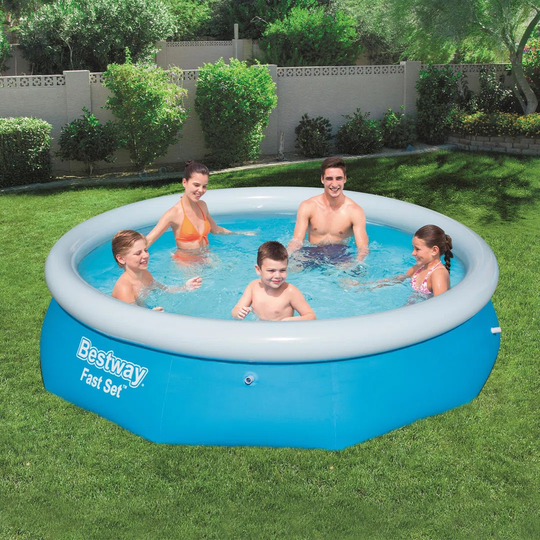 2.5ft H x 10ft W Plastic Inflatable Pool